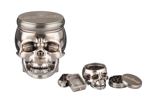 Totenkopf Grinder 4 part ø 55mm H.70mm Skull Dark gun